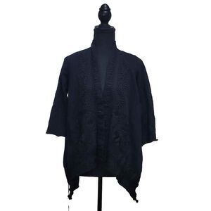 Johnny Was Delphine Knit Draped Cardigan